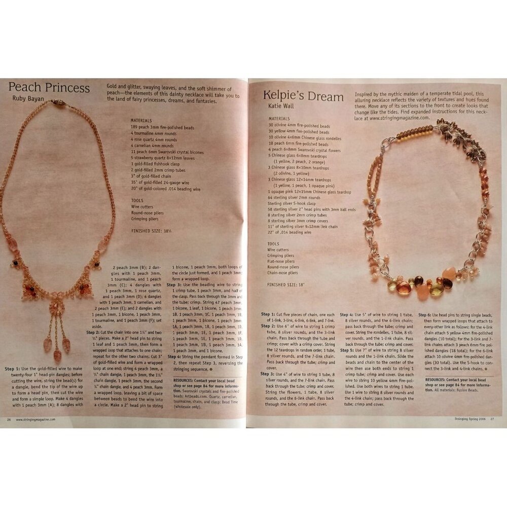Stringing Magazine Spring 2006 Over 150 Designs And How To Create Them - Picture 7 of 16
